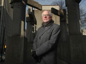 Alex Neve makes a stop at the human rights monument in Ottawa.