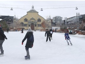 The rink at Lansdowne Park drew a crowd of skaters on Boxing Day, which also marked the start of new capacity restrictions at rinks and other outdoor recreational amenities in the city.