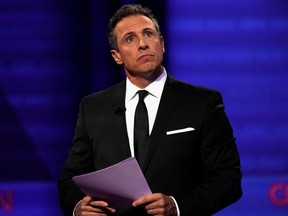 CNN's Chris Cuomo during a televised townhall with Democratic 2020 U.S. presidential candidate Senator Elizabeth Warren (D-MA) dedicated to LGBTQ issues in Los Angeles, California, U.S. October 10, 2019.