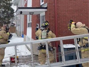Ottawa firefighters were on scene for a fire on Bellamy Street between Eiffel Avenue and Debra Avenue Wednesday.