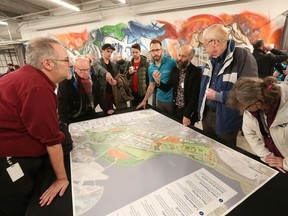 Visitors to Bayview Yards offered input on the draft Master Concept Plan for LeBreton Flats in 2019. The plan was approved by the NCC's board in April, 2021.