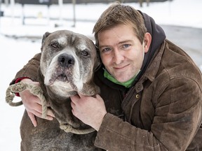 Tyler Grey had his dog Azzuro taken from outside a nearby Walmart, but was happily reunited with him.