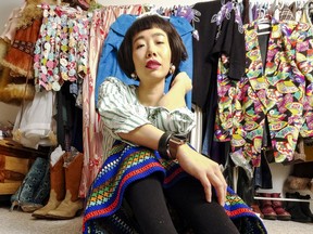Yuan Tan is one of the vintage vendors in Ottawa giving
new life to old clothes to keep them out of landfills.