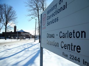 A COVID outbreak at the Ottawa-Carleton Detention Centre sees prisoners confined to their cells with only a half-hour break each day.