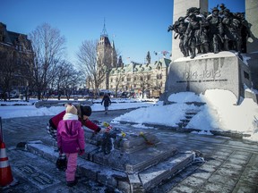 People made their way to the National War Memorial to pay their respects after a woman was filmed dancing on the Tomb of the Unknown Soldier on Saturday.