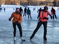 Skaters on the Rideau Canal during its opening weekend.