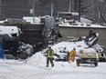 OTTAWA -- The investigation and recovery of human remains of the victims of the explosion and fire at Eastway Tank Pump and Meter continued on Wednesday, Jan. 19, 2022 -- . ERROL MCGIHON, Postmedia