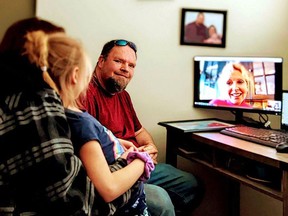 Claresholm resident Dave Murphy, 46, met over Zoom Saturday with the Ottawa paramedic who saved his life after a stabbing in 1994.