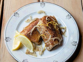 Pan-roasted cumin-crusted sablefish from New Native Kitchen.