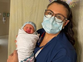 The first baby of Ottawa of 2022, Benjamin, was born 17 minutes after midnight on Jan. 1 at Montfort's Family Birthing Centre.