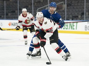 The Ottawa Senators, with several players on the COVID-19 protocol list, couldn't put up much of a fight against the Toronto Maple Leafs on Saturday, and following that game Thomas Chabot also went into protocol.