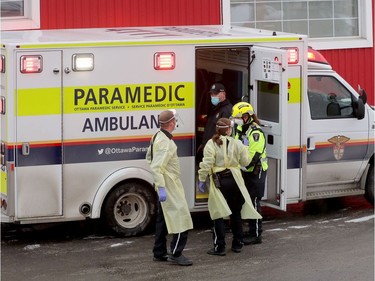 Fire at Eastway Tank on Merivale Road in Ottawa Thursday afternoon. Ottawa Fire emergency vehicles, Ottawa Police and Ambulance Service were at the scene and police indicate there was an explosion. Injuries were also reported and workers were sent to the hospital.