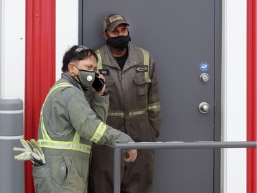 Fire at Eastway Tank on Merivale Road in Ottawa Thursday afternoon. Ottawa Fire emergency vehicles, Ottawa Police and Ambulance Service were at the scene and police indicate there was an explosion. Injuries were also reported and workers were sent to the hospital. Workers who got out of the building near the site Thursday.