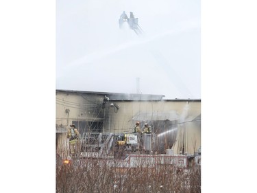 Fire at Eastway Tank on Merivale Road in Ottawa Thursday afternoon. Ottawa Fire emergency vehicles, Ottawa Police and Ambulance Service were at the scene and police indicate there was an explosion. Injuries were also reported and workers were sent to the hospital..
