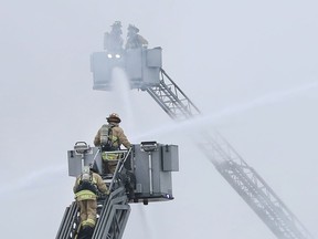 Fire at Eastway Tank on Merivale Road in Ottawa Thursday afternoon. Ottawa Fire emergency vehicles, Ottawa Police and Ambulance Service were at the scene and police indicate there was an explosion. Injuries were also reported and workers were sent to the hospital.