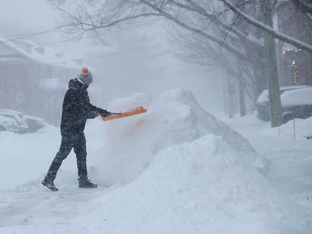 Paramedics called to eight patients in distress after shovelling snow