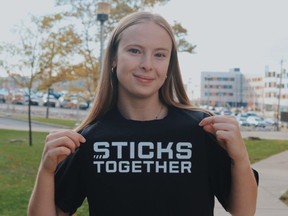 Sarah Thompson, now a sports management student at Syracuse University, founded Sticks Together to bring street hockey to children in low-income communities, and she's planning to take the initiative to Argentina later this year. "The whole idea of the project was to bring something different. In a lot of underprivileged communities, children only have access to a soccer ball."