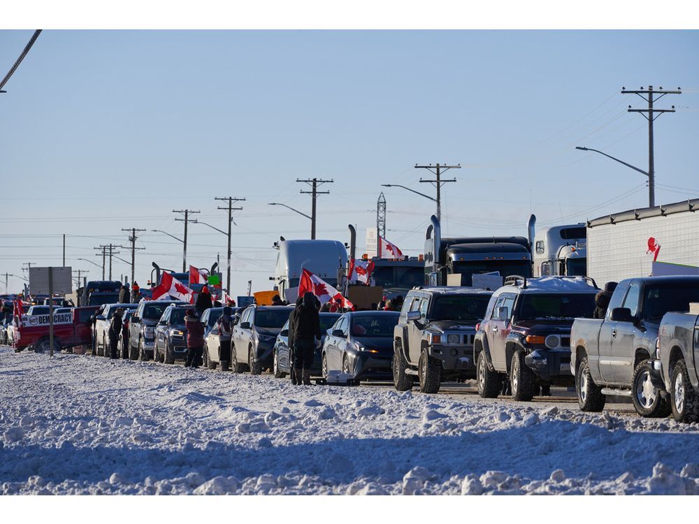 As trucking convoy approaches Ottawa, police warn of traffic slowdowns ...