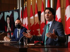 Prime Minister Justin Trudeau speaks during a recent news conference.