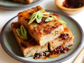 Turnip cake (lo bak gao) from Mooncakes and Milk Bread.