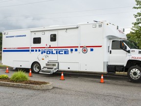 A file photo of a Durham Regional Police mobile command post.