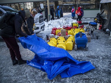 OTTAWA -- Thousands gathered in the downtown core for a protest in connection with the Freedom Convoy, Saturday, Feb. 5, 2022.