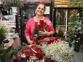 Rouida Kandalaft runs a flower shop out of her husband's corner store, and is one of many downtown business owners wondering if her customers will brave the protest to shop downtown in the days leading up to Valentine's Day.