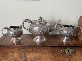 Anglo-Indian tea set. Supplied