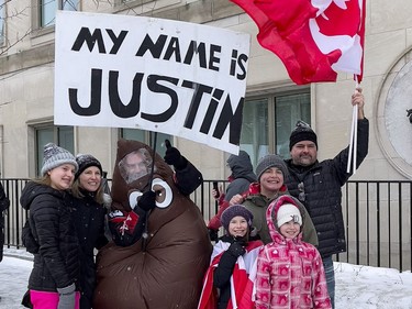 OTTAWA -- Anti-vaccine mandate protests continue in downtown Ottawa on Saturday, Feb. 12, 2022 -- . ERROL MCGIHON, Postmedia