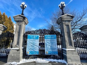 File photo: The gates to Rideau Hall were closed during the COVID-19 pandemic.