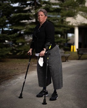 Marcie Stevens has been a bilateral amputee since January 2019, when she was inside an OC Transpo double-decker bus that crashed into the Westboro station shelter canopy.