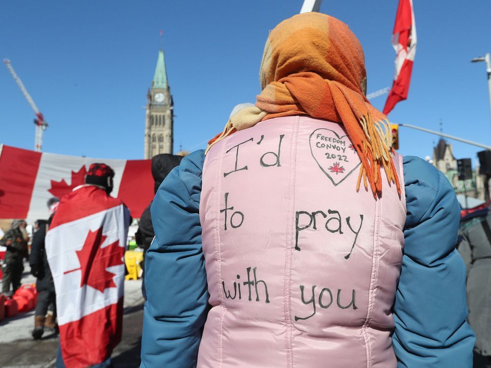 Truckers occupation and protesting continues its 18th day in downtown Ottawa Monday afternoon.
