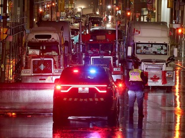 Truckers occupation and protesting continues its 21st day in downtown Ottawa early Thursday morning.
