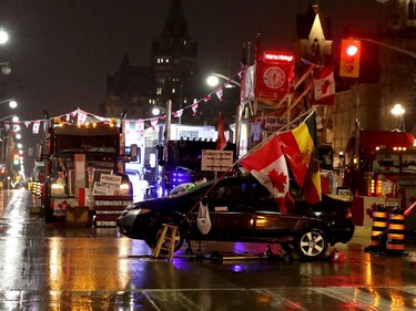 Feb 17, 2022 - Truckers occupation and protesting continues its 21st day in downtown Ottawa early Thursday morning.