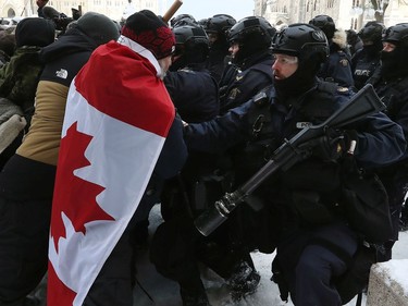 The truckers occupation and protests continued its 23rd day in downtown Ottawa Saturday. Protesters and police clashed and people were arrested Saturday afternoon on Wellington Street.