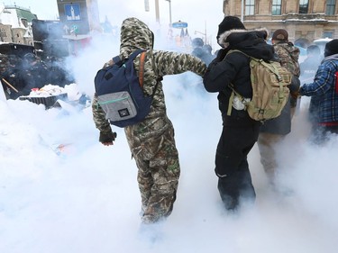 The truckers occupation and protests continued its 23rd day in downtown Ottawa Saturday. Protesters and police clashed and people were arrested Saturday afternoon on Wellington Street.