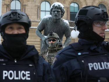 The truckers occupation and protests continued its 23rd day in downtown Ottawa Saturday. Protesters and police clashed and people were arrested Saturday afternoon on Wellington Street.