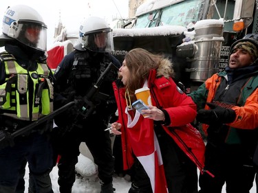 The truckers occupation and protests continued its 23rd day in downtown Ottawa Saturday. Protesters and police clashed and people were arrested Saturday afternoon on Wellington Street.