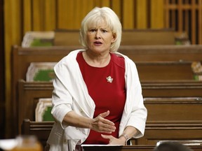 A file photo of Conservative MP Cheryl Gallant, whose online message, which has since been removed from her Facebook page, has raised concerns that she was calling on constituents to expose themselves to danger by attending the Ottawa protest even after it has been declared unlawful.