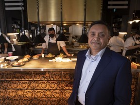 Aiana Restaurant Collective owner Devinder Chaudhary and his executive chef and son, Raghav Chaudhary.