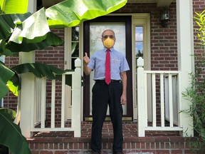 Peter Tsai, the inventor of the filter material used in N95 masks, is shown at his home in Knoxville, Tenn. During the pandemic, the materials scientist came out of retirement to help with respiratory mask shortages.