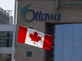 A file photo of the exterior of Ottawa City Hall.