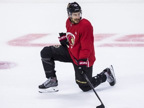 Michael Del Zotto during team practice at the Canadian Tire Centre, Oct. 12, 2021.
