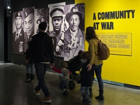 A new Canadian War Museum exhibit entitled A Community at War - The Military Service of Black Canadians of the Niagara Region. Thursday, Mar. 3, 2022.