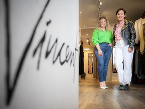 Vincent co-owners Angie Cambareri and her sister Amanda Papalia. “They have an incredible program; it’s a pillar in our community,” Papalia said of Dress for Success Ottawa. “They help women get back on their feet. We really want to help keep empowerment going.”