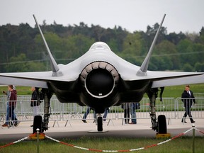 File: A Lockheed Martin F-35 aircraft is seen at the ILA Air Show in Berlin, Germany, April 25, 2018.