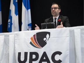 "(UPAC) feels there are no grounds for it to continue and so ends it," said the anti-corruption squad's commissioner, Frédérick Gaudreau.