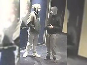 The Ottawa Police Service is asking for public help in identifying two suspects responsible for mischief on March 11 in the 2000 block of Bank St.