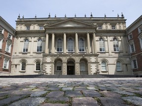 Osgoode Hall in downtown Toronto is the home of the Law Society of Ontario.