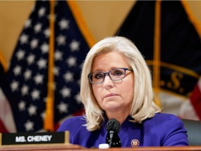 FILE PHOTO: U.S. House Select Committee to Investigate the January 6th Attack on the U.S. Capitol Vice-Chairperson U.S. Representative Liz Cheney (R-WY) is seen before a vote .